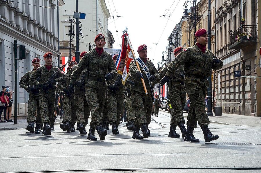 5 sierpnia 2019. Przemarsz z Oleandrów na Wawel i msza w katedrze