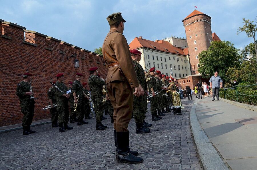 5 sierpnia 2019. Przemarsz z Oleandrów na Wawel i msza w katedrze