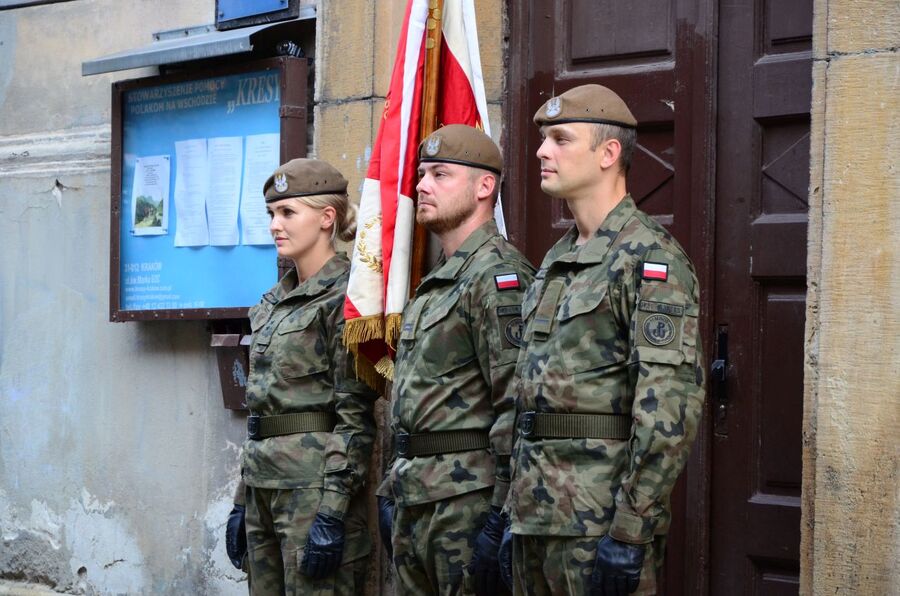 Kraków, 12 sierpnia 2019. Uroczystość pamięci gen. Stanisława Rostworowskiego oraz Jadwigi i Zygmunta Karłowskich