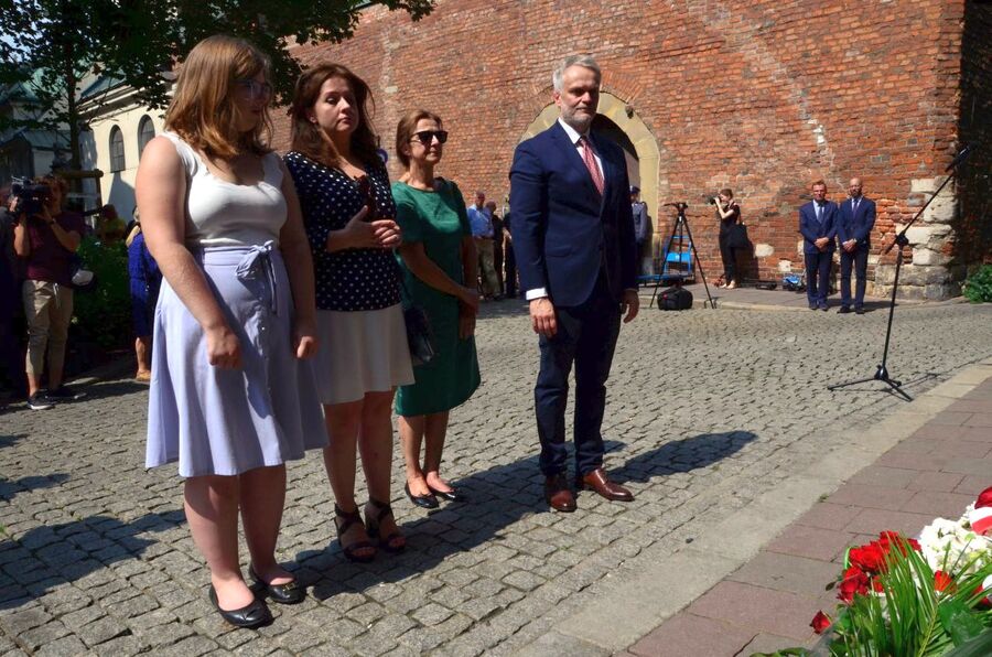 Kraków, 12 sierpnia 2019. Uroczystość pamięci gen. Stanisława Rostworowskiego oraz Jadwigi i Zygmunta Karłowskich