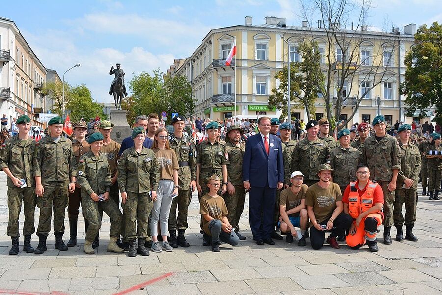Kielce, 12 sierpnia 2019. Zakończenie marszu szlakiem kadrówki