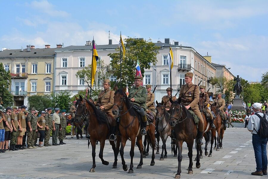 Kielce, 12 sierpnia 2019. Zakończenie marszu szlakiem kadrówki