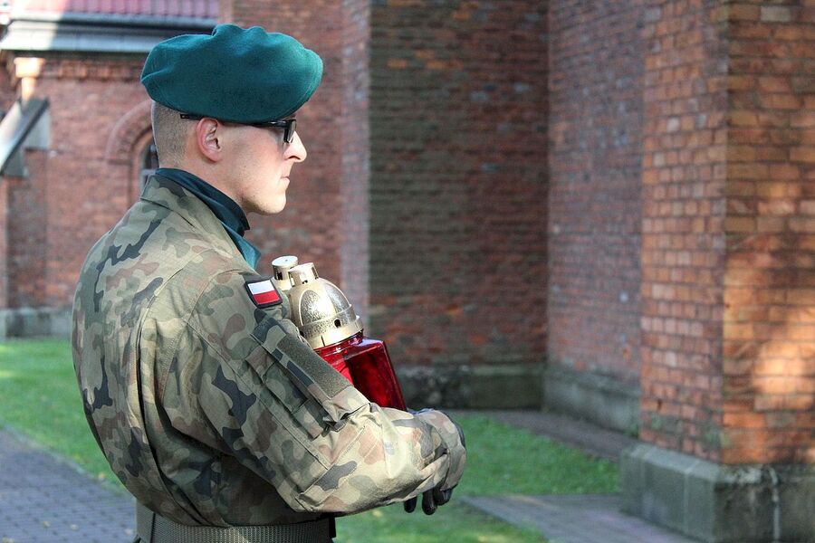 29 sierpnia 2019, Łękawica. Uroczystości pogrzebowe Wiesława Budzika „Rolanda”