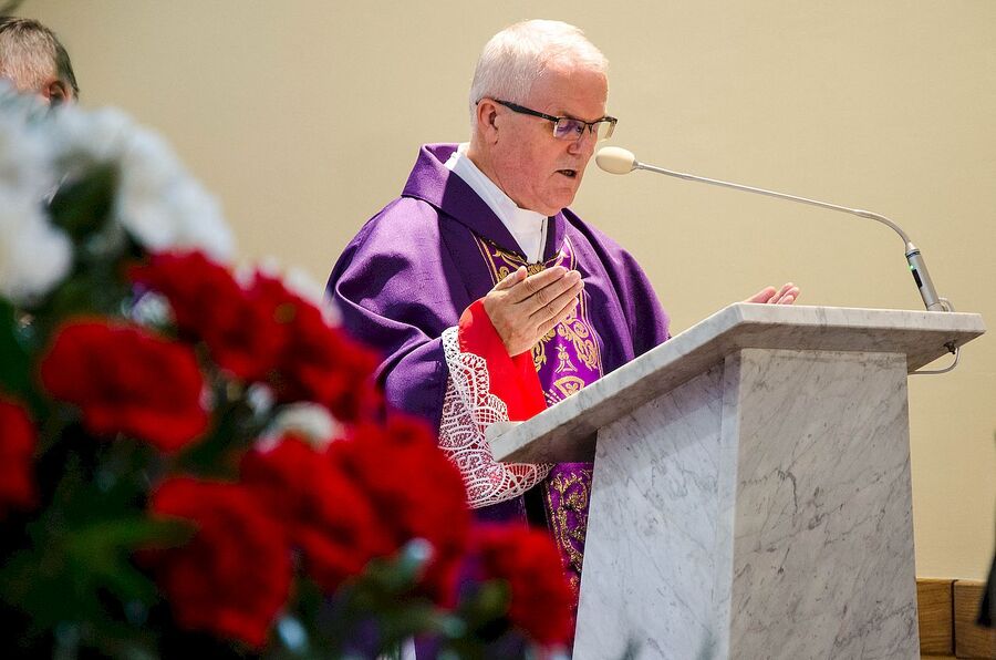 29 sierpnia 2019, Łękawica. Uroczystości pogrzebowe Wiesława Budzika „Rolanda”