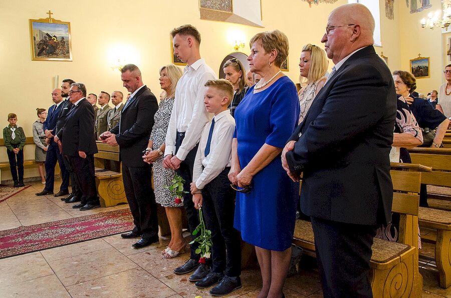 29 sierpnia 2019, Łękawica. Uroczystości pogrzebowe Wiesława Budzika „Rolanda”