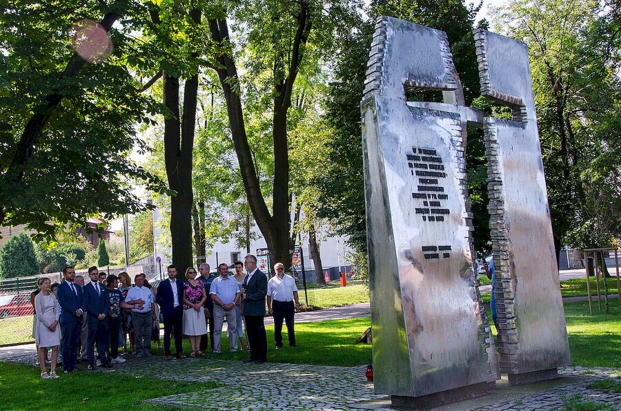 Wadowice, 31 sierpnia 2019. Uroczystość przy pomniku katyńskim
