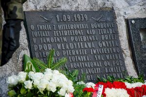 1 września 2019, Żurada. Uroczystość przy obelisku poświęconym pamięci kpt. Władysława Gnysia