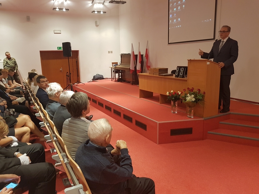 4 września 2019, Tymbark. Odsłonięcie tablicy kpt. Tadeusza Paolone