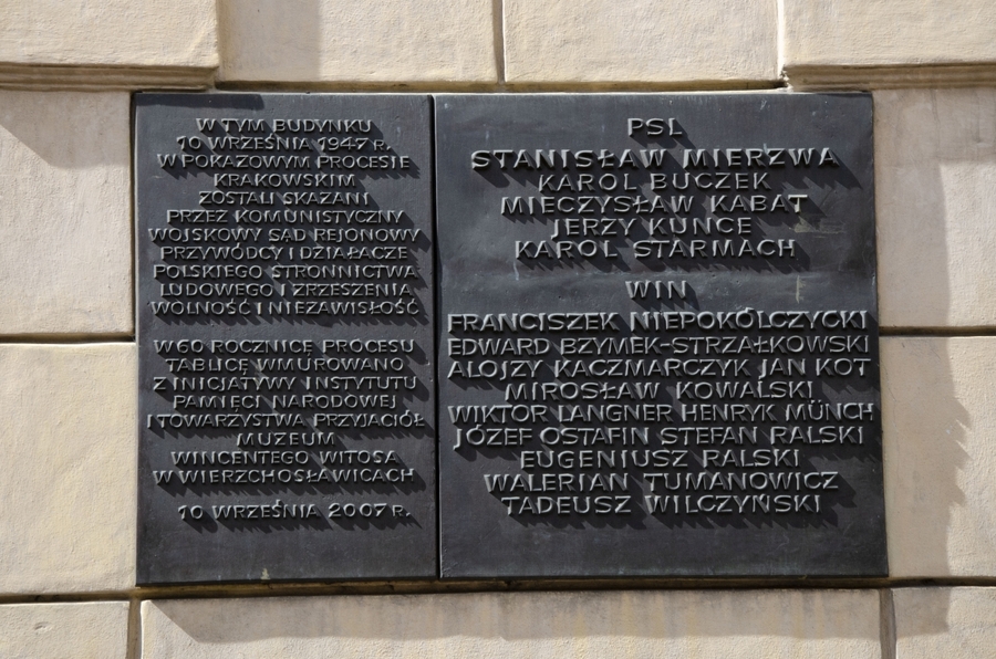 10 września 2019. 72. rocznica wyroków w procesie działaczy WiN i PSL