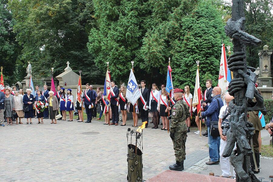 16 września 2019. Uroczystość na cmentarzu Rakowickim