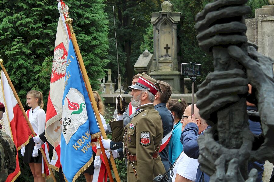 16 września 2019. Uroczystość na cmentarzu Rakowickim