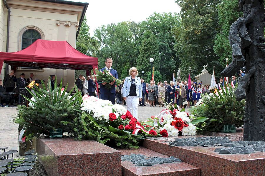 16 września 2019. Uroczystość na cmentarzu Rakowickim