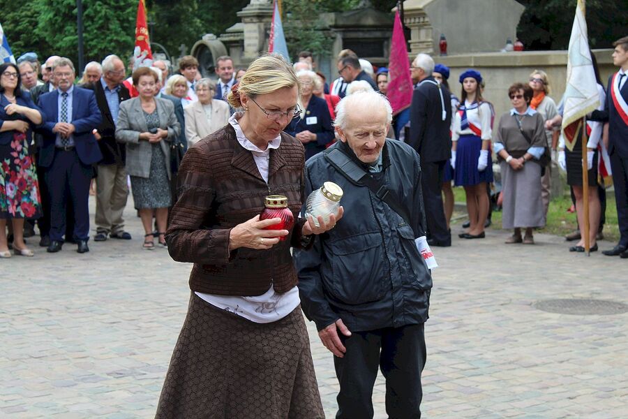 16 września 2019. Uroczystość na cmentarzu Rakowickim