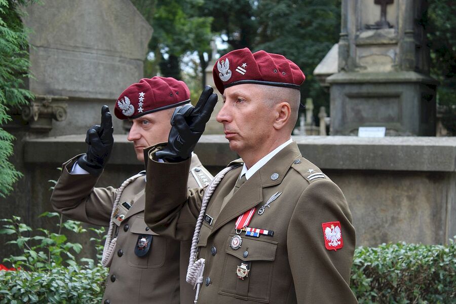 16 września 2019. Uroczystość na cmentarzu Rakowickim