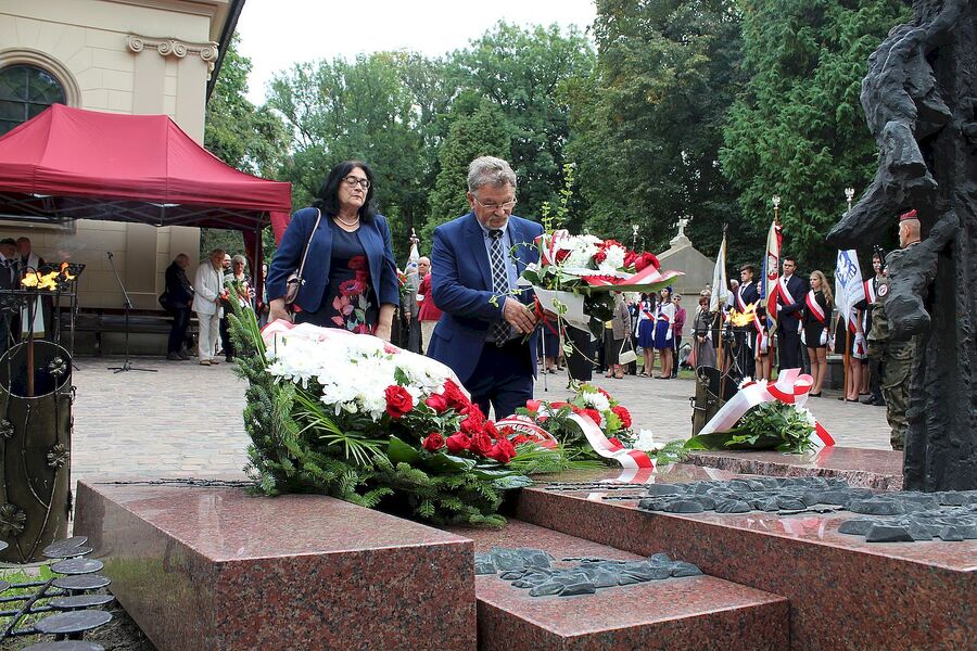 16 września 2019. Uroczystość na cmentarzu Rakowickim