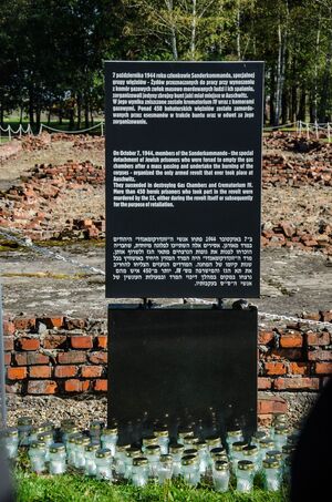 75. rocznica buntu Sonderkommando w Auschwitz-Birkenau – 7 października 2019