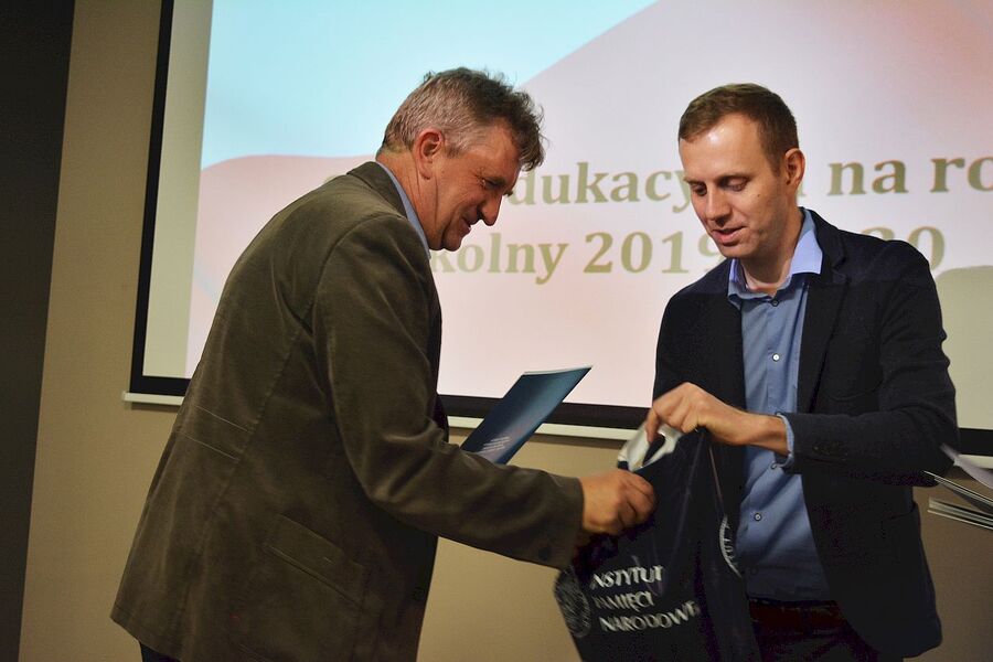 23 października 2019. Uroczystość wręczenia certyfikatów IPN i MEN w Kielcach