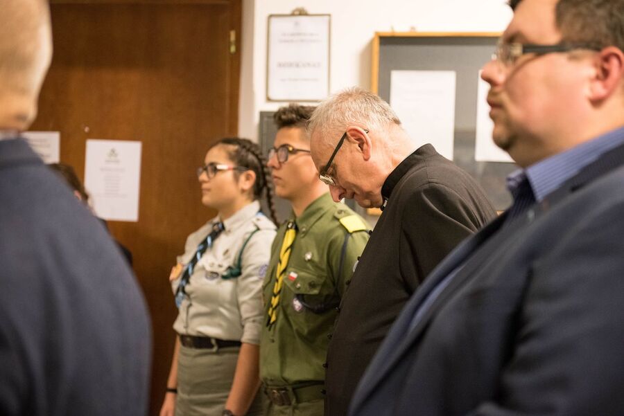 Odsłonięcie tablicy upamiętniającej TZHP „Buki” i „Sępy” – Myślenice, 8 listopada 2019