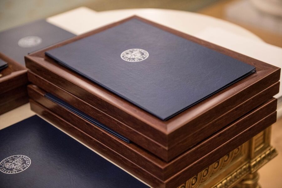 Wręczenie not identyfikacyjnych rodzinom ofiar komunizmu – Warszawa, 3 grudnia 2019. Fot. Agnieszka Masłowska (IPN)