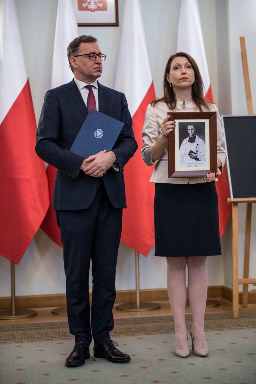 Wręczenie not identyfikacyjnych rodzinom ofiar komunizmu – Warszawa, 3 grudnia 2019. Fot. Agnieszka Masłowska (IPN)