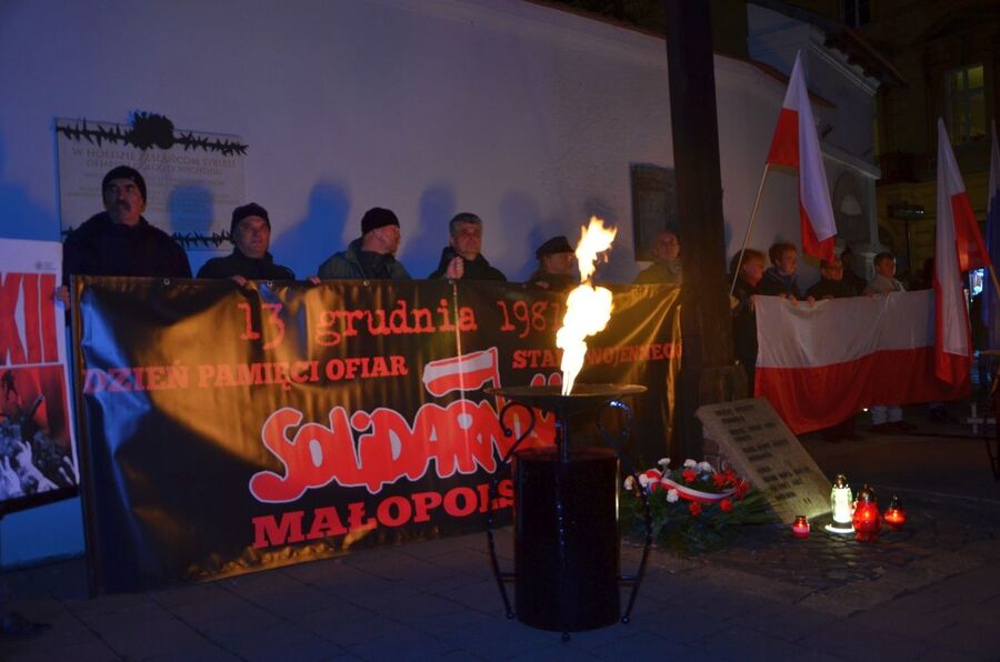 13 grudnia 2019. Krakowskie uroczystości w 38. rocznicę wprowadzenia stanu wojennego