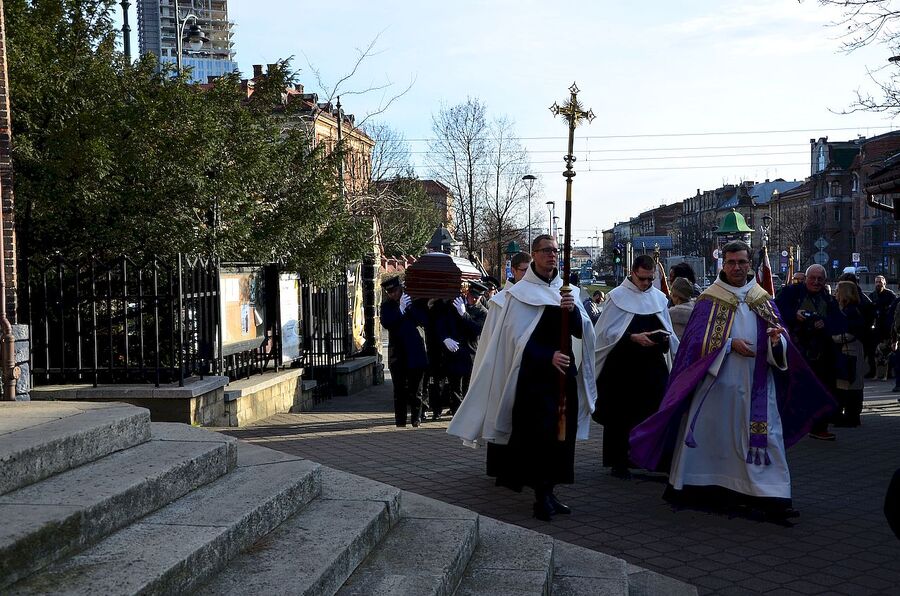 Kraków, 21 grudnia 2019. Uroczystości pogrzebowe gen. Tadeusza Bieńkowicza „Rączego”