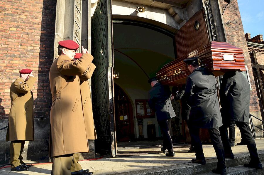 Kraków, 21 grudnia 2019. Uroczystości pogrzebowe gen. Tadeusza Bieńkowicza „Rączego”