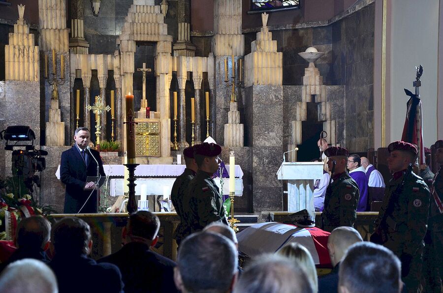Kraków, 21 grudnia 2019. Uroczystości pogrzebowe gen. Tadeusza Bieńkowicza „Rączego”