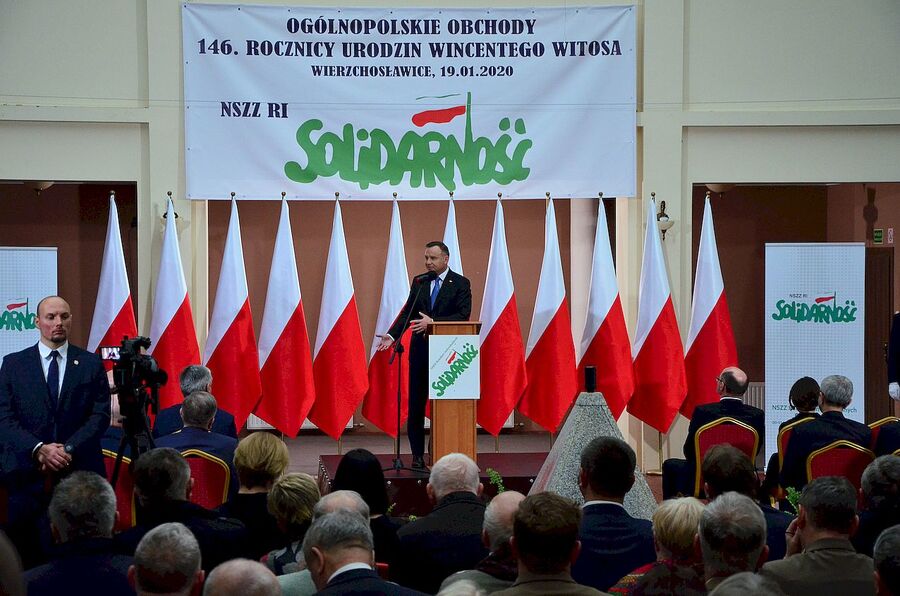 19 stycznia 2020, Wierzchosławice. Uroczystości z okazji 146. rocznicy urodzin Wincentego Witosa