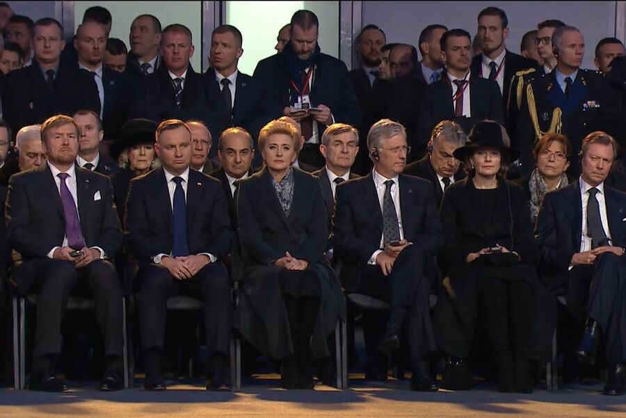 75. rocznica wyzwolenia niemieckiego nazistowskiego obozu Auschwitz-Birkenau, 27 stycznia 2020. Fot. Agnieszka Masłowska (IPN)