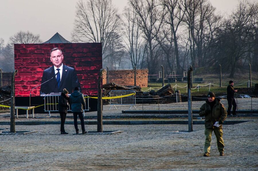 75. rocznica wyzwolenia niemieckiego nazistowskiego obozu Auschwitz-Birkenau, 27 stycznia 2020. Fot. Agnieszka Masłowska (IPN)