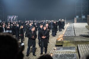 75. rocznica wyzwolenia niemieckiego nazistowskiego obozu Auschwitz-Birkenau, 27 stycznia 2020. Fot. Agnieszka Masłowska (IPN)