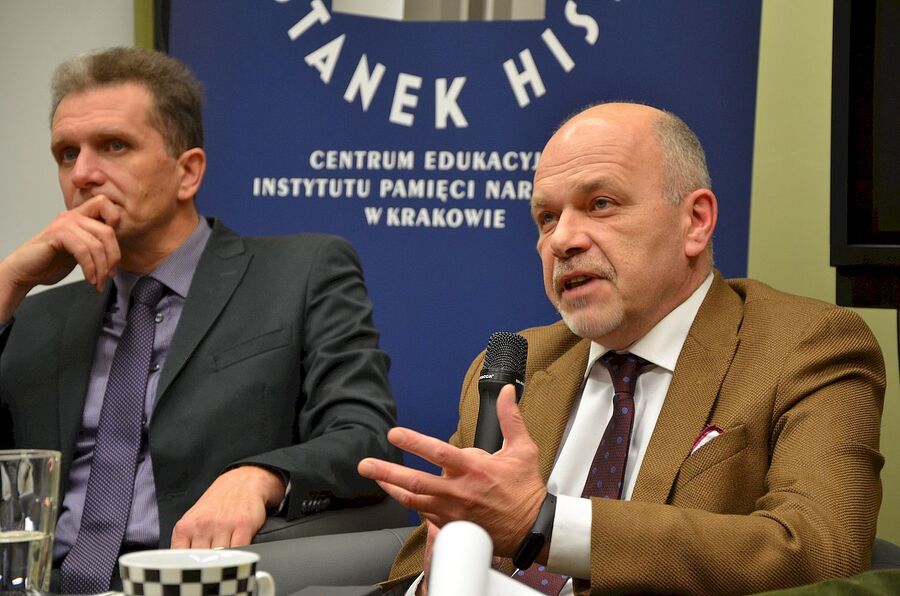 29 stycznia 2020. Esesmani z KL Auschwitz. Spotkanie klubu „Grota” w Krakowie. Fot. Janusz Ślęzak (IPN)