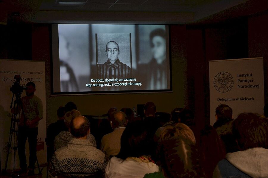 30 stycznia 2020. „Przystanek Historia” IPN w Kielcach, projekcja filmu „Raport z Auschwitz”