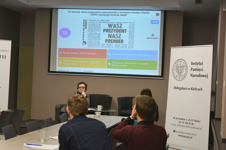 Korepetycje dla maturzystów z historii Polski XX wieku – Kielce, 28-31 stycznia 2020.  Fot. Katarzyna Pronobis (IPN)