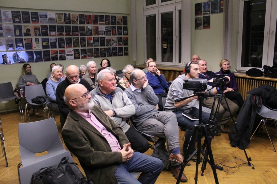„O Armii Krajowej w Krakowie”. Prelekcja Janusza Bastera. Fot. Dobrosław Rodziewicz (IPN)