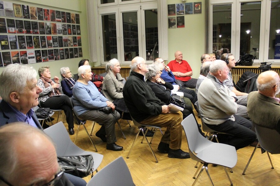 „O Armii Krajowej w Krakowie”. Prelekcja Janusza Bastera. Fot. Dobrosław Rodziewicz (IPN)