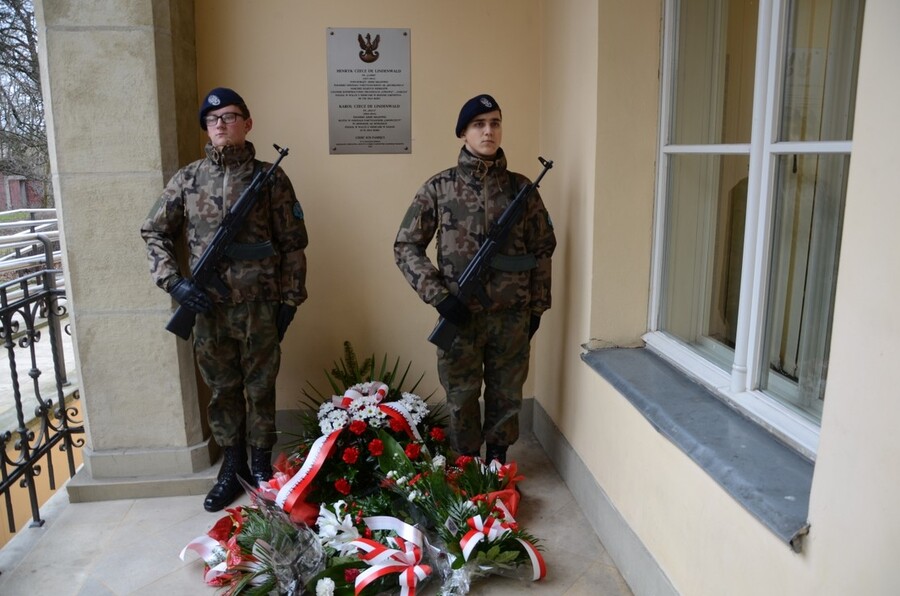 14 lutego 2020. Odsłonięcie tablicy Henryka i Karola Czeczów w Bieżanowie. Fot. Janusz Ślęzak (IPN)