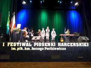 I Festiwal Piosenki Harcerskiej im. płk. hm. Pertkiewicza w Żabnie