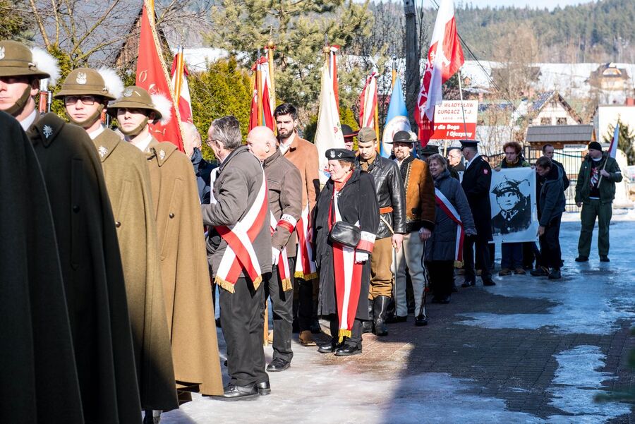 73. rocznica śmierci Józefa Kurasia „Ognia” – Waksmund, 15 lutego 2020 r. Fot. Agnieszka Masłowska IPN