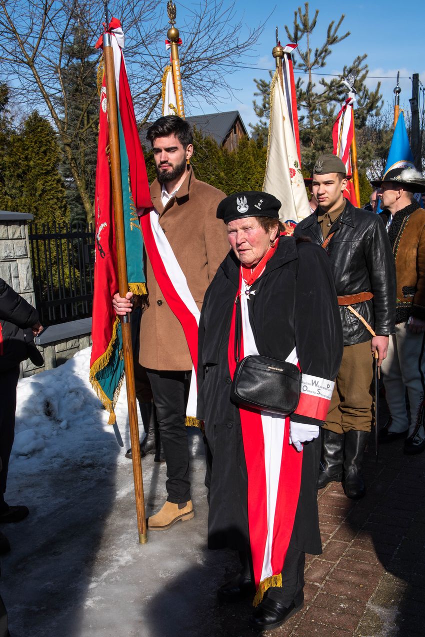 73. rocznica śmierci Józefa Kurasia „Ognia” – Waksmund, 15 lutego 2020 r. Fot. Agnieszka Masłowska IPN