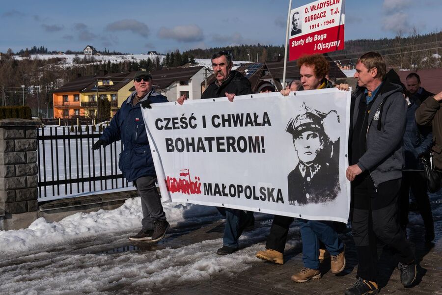 73. rocznica śmierci Józefa Kurasia „Ognia” – Waksmund, 15 lutego 2020 r. Fot. Agnieszka Masłowska IPN