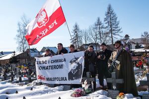 73. rocznica śmierci Józefa Kurasia „Ognia” – Waksmund, 15 lutego 2020 r. Fot. Agnieszka Masłowska IPN