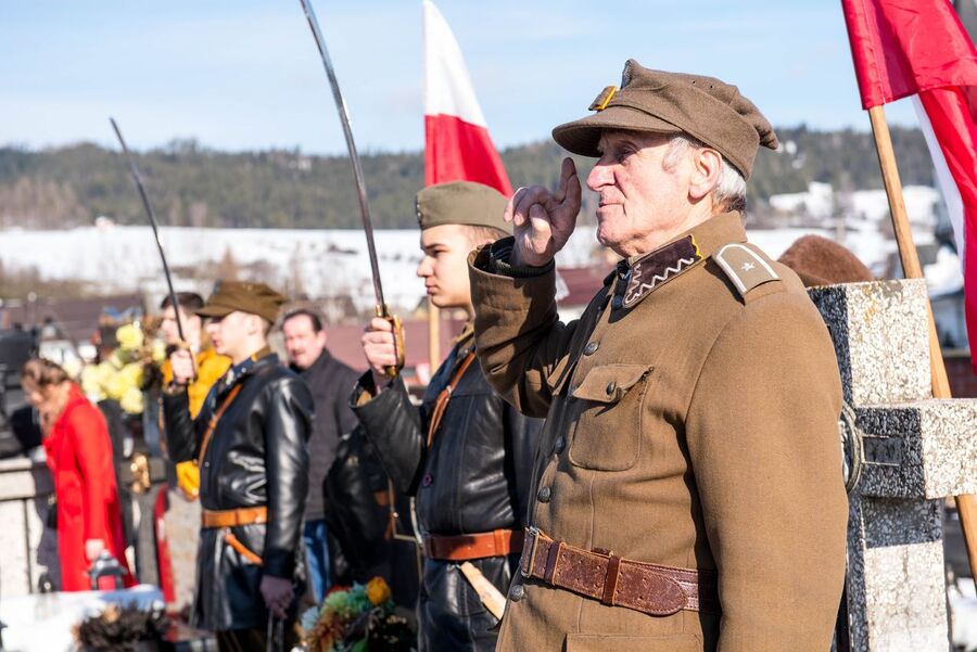 73. rocznica śmierci Józefa Kurasia „Ognia” – Waksmund, 15 lutego 2020 r. Fot. Agnieszka Masłowska IPN