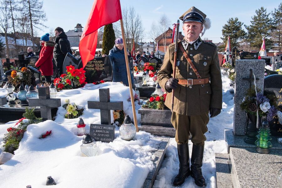 73. rocznica śmierci Józefa Kurasia „Ognia” – Waksmund, 15 lutego 2020 r. Fot. Agnieszka Masłowska IPN