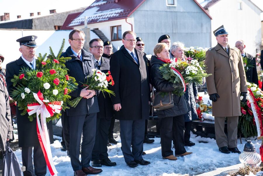 73. rocznica śmierci Józefa Kurasia „Ognia” – Waksmund, 15 lutego 2020 r. Fot. Agnieszka Masłowska IPN