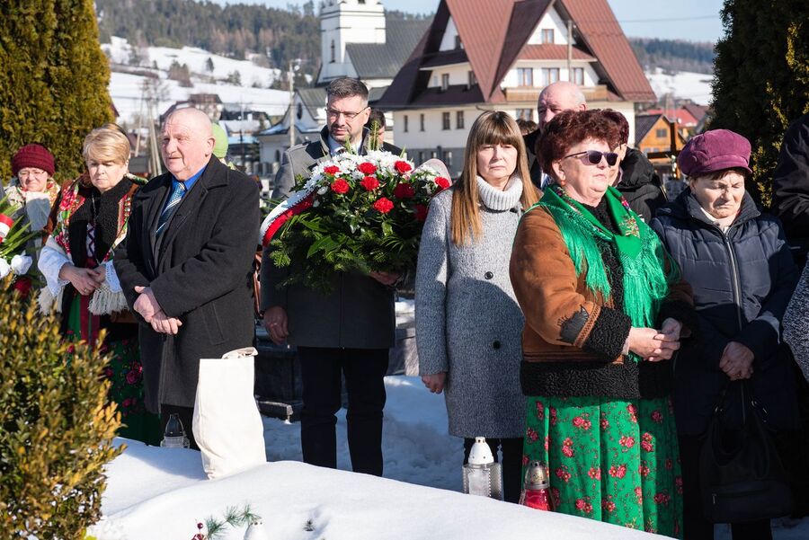 73. rocznica śmierci Józefa Kurasia „Ognia” – Waksmund, 15 lutego 2020 r. Fot. Agnieszka Masłowska IPN