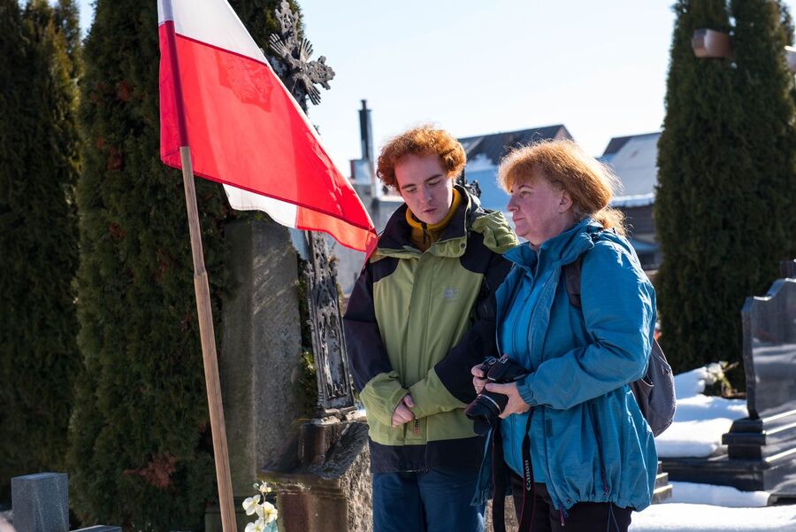 73. rocznica śmierci Józefa Kurasia „Ognia” – Waksmund, 15 lutego 2020 r. Fot. Agnieszka Masłowska IPN