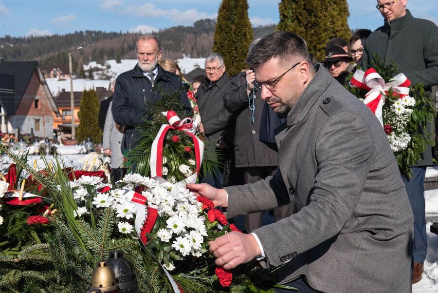 73. rocznica śmierci Józefa Kurasia „Ognia” – Waksmund, 15 lutego 2020 r. Fot. Agnieszka Masłowska IPN