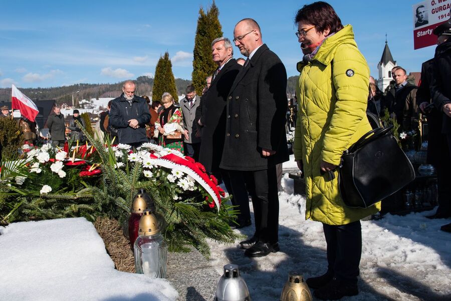 73. rocznica śmierci Józefa Kurasia „Ognia” – Waksmund, 15 lutego 2020 r. Fot. Agnieszka Masłowska IPN